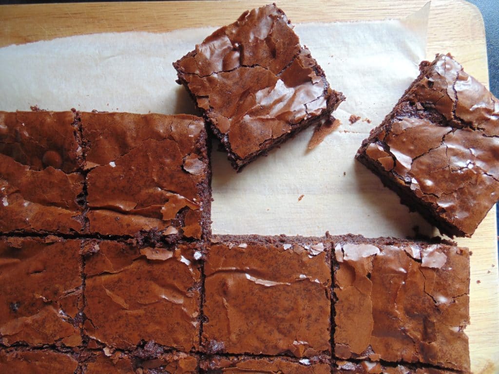 dairy free triple chocolate brownies