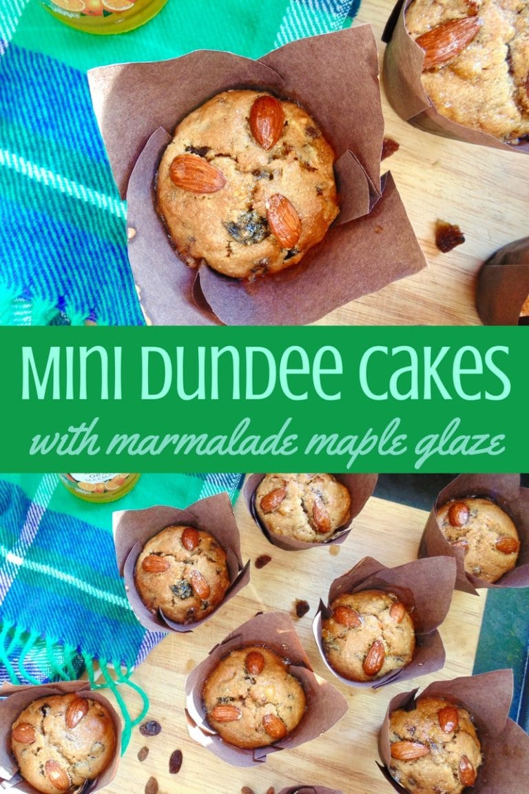 Mini Dundee Cakes with Marmalade Maple Glaze - Maverick Baking