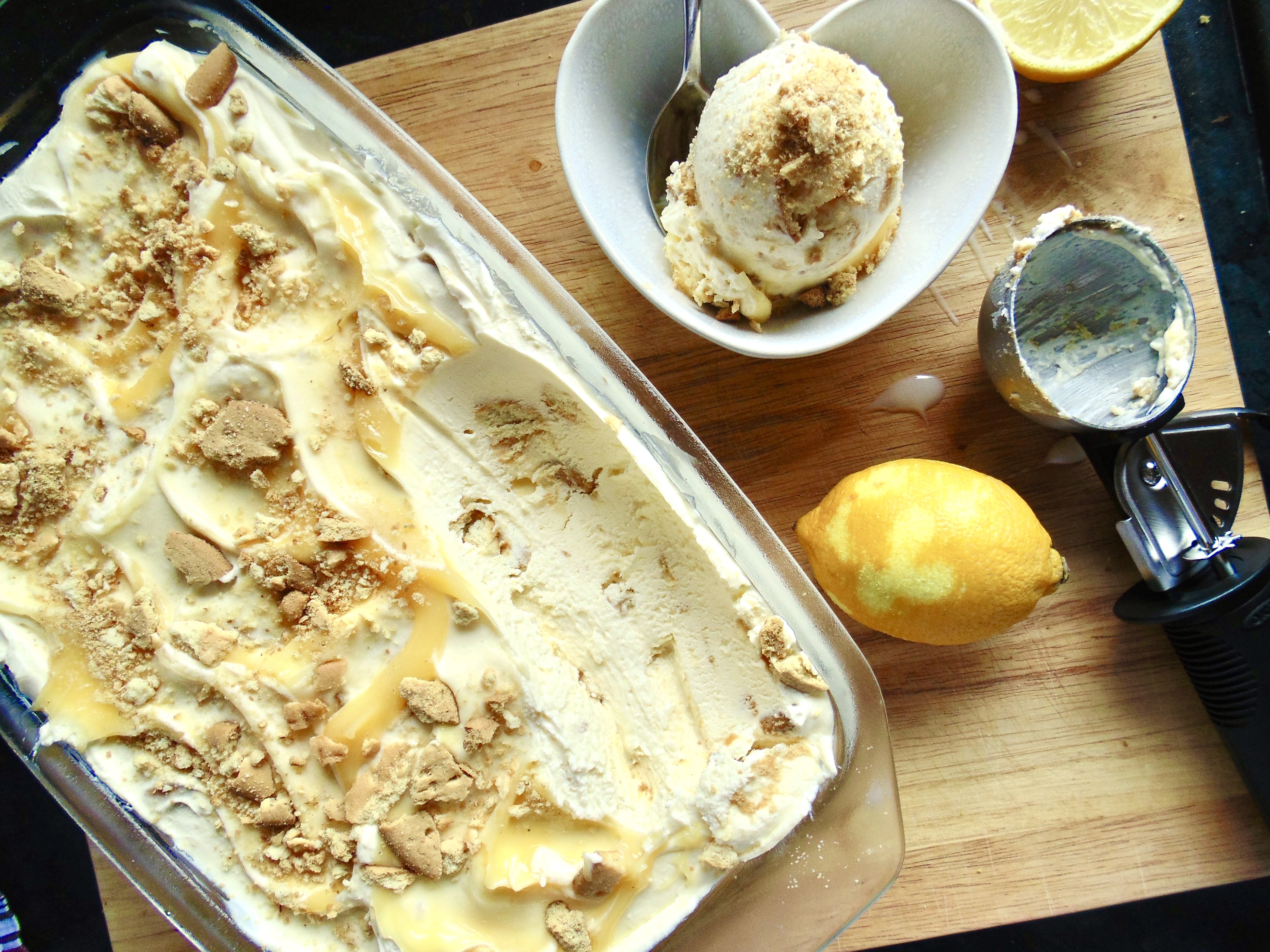 Easy Lemon Cheesecake Ice Cream - Maverick Baking