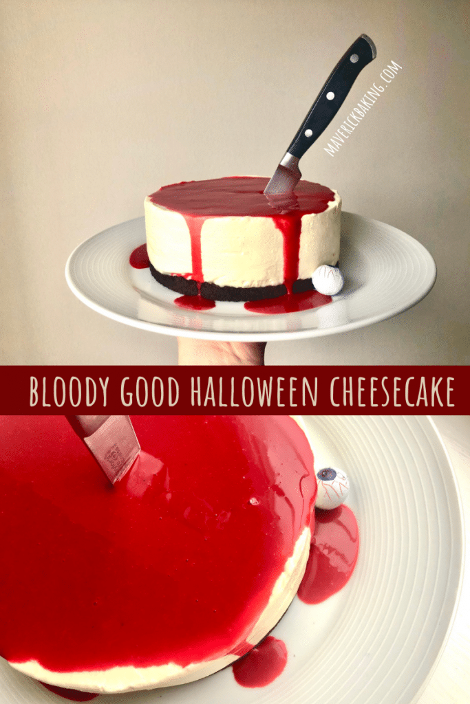 Bloody Good Halloween Cheesecake - Maverick Baking