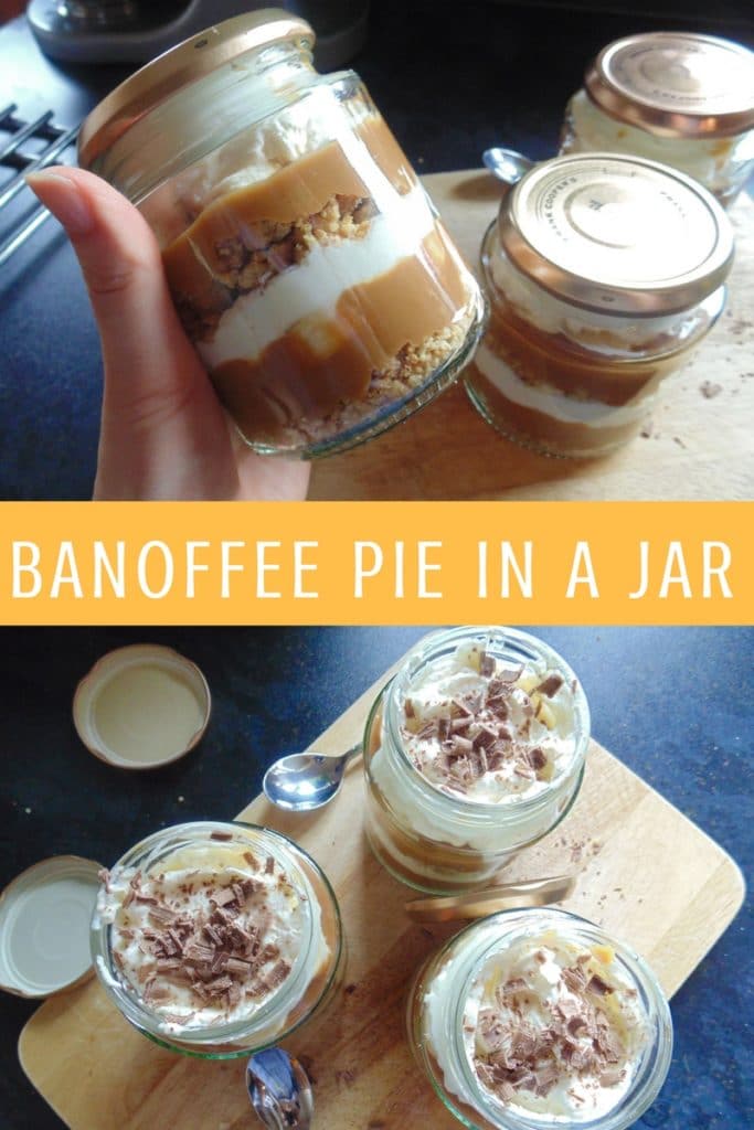 banoffee pie in a jar