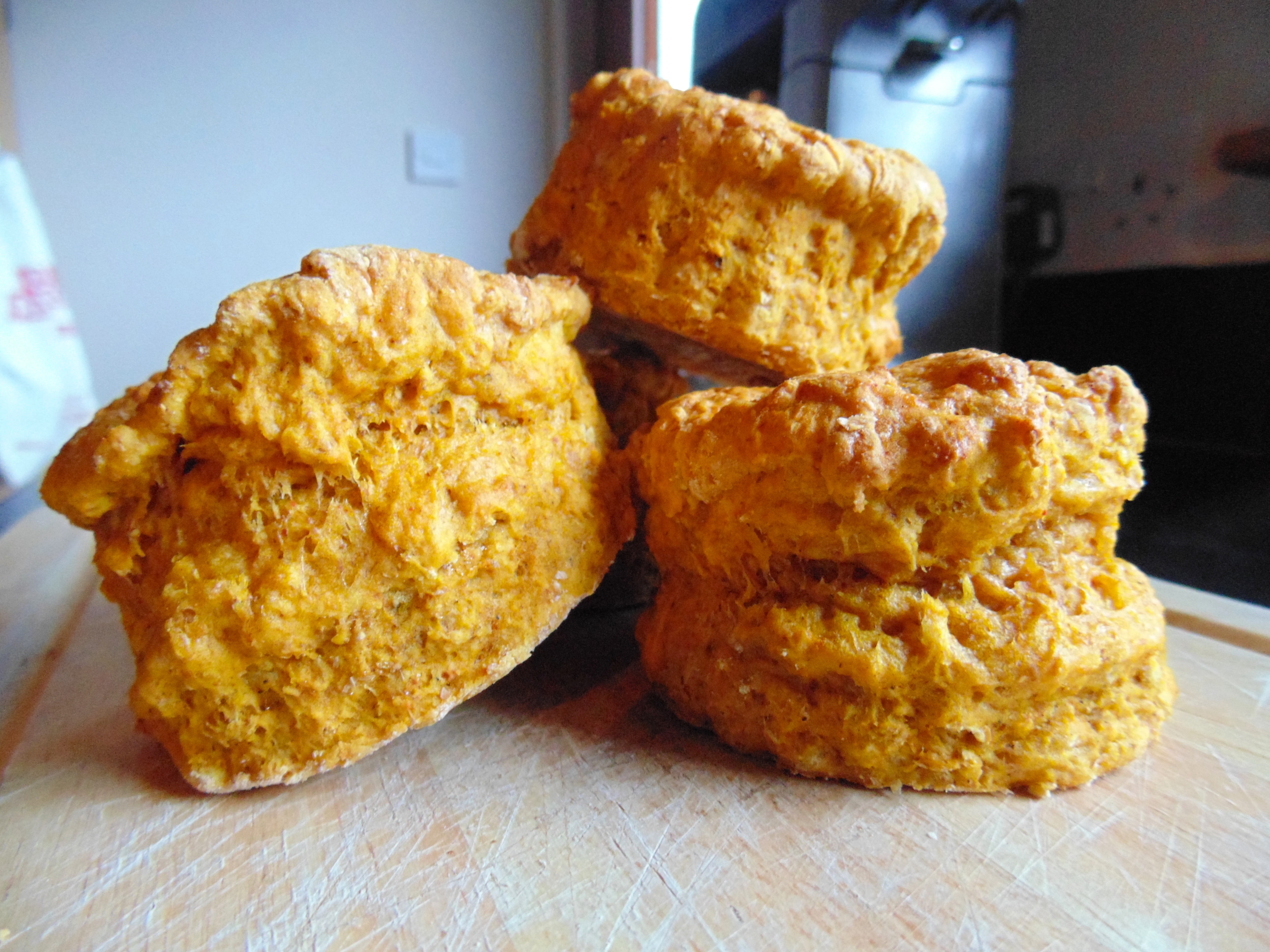 savoury pumpkin parmesan scones