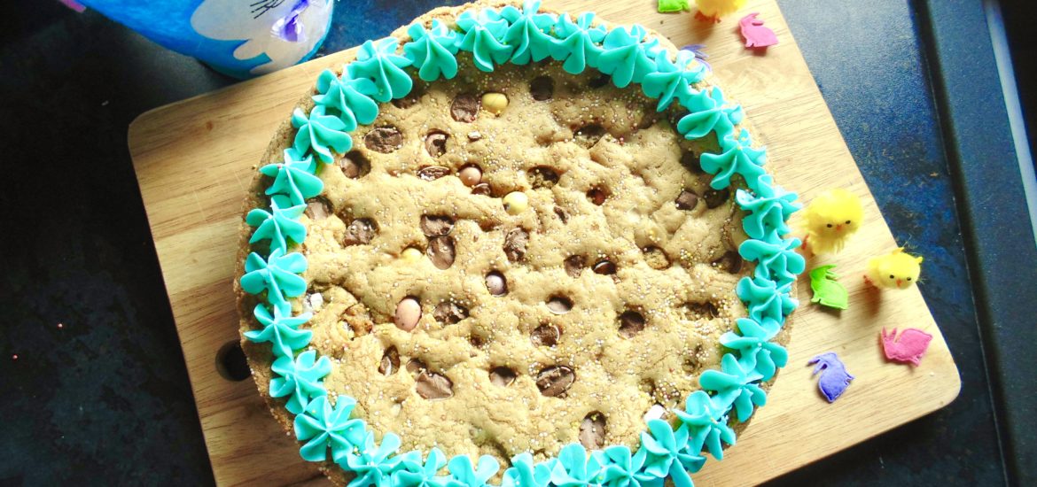 giant mini egg cookie cake
