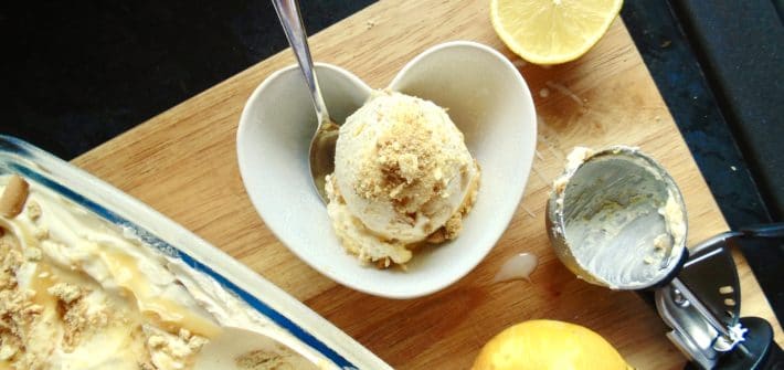 Easy Lemon Cheesecake Ice Cream
