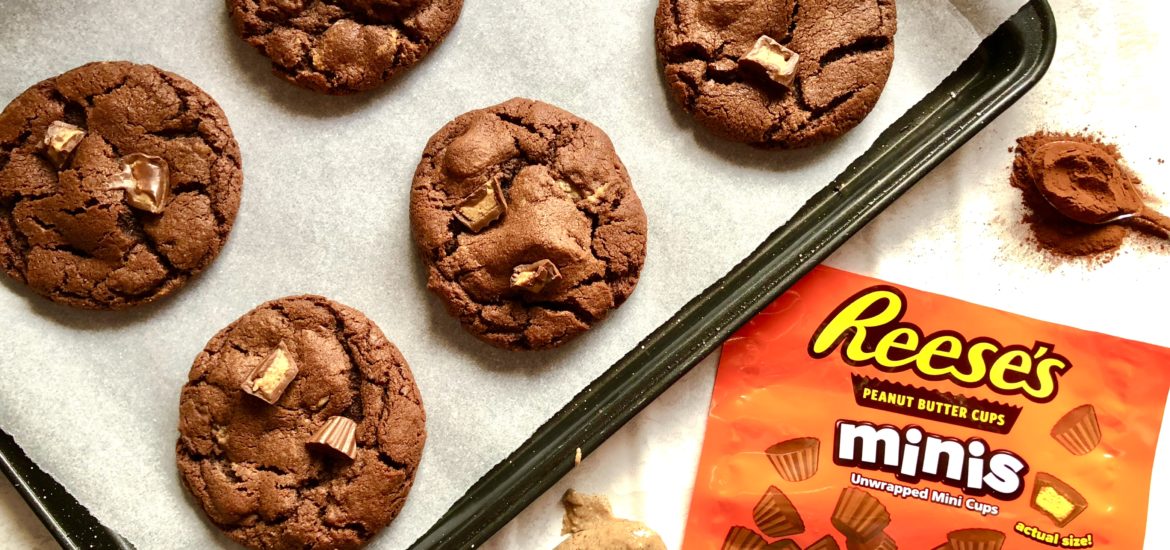 reese's chocolate peanut butter cup cookies