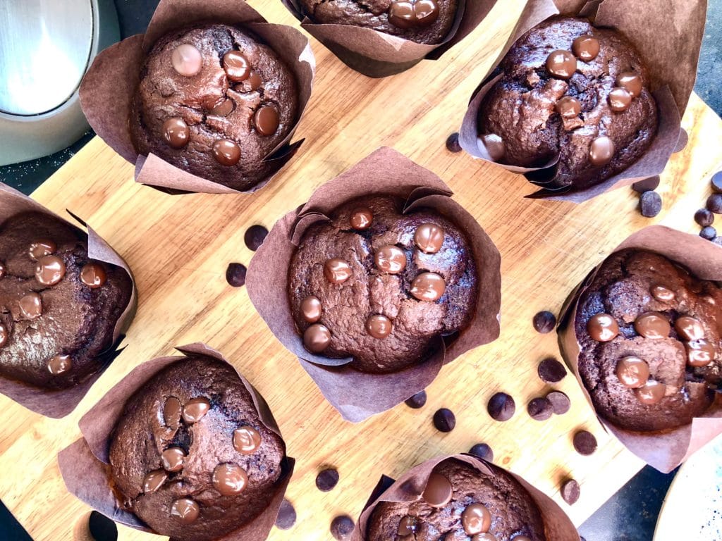 chocolate chip mocha muffins