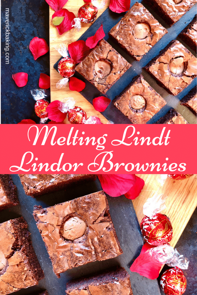 melting lindt lindor brownies