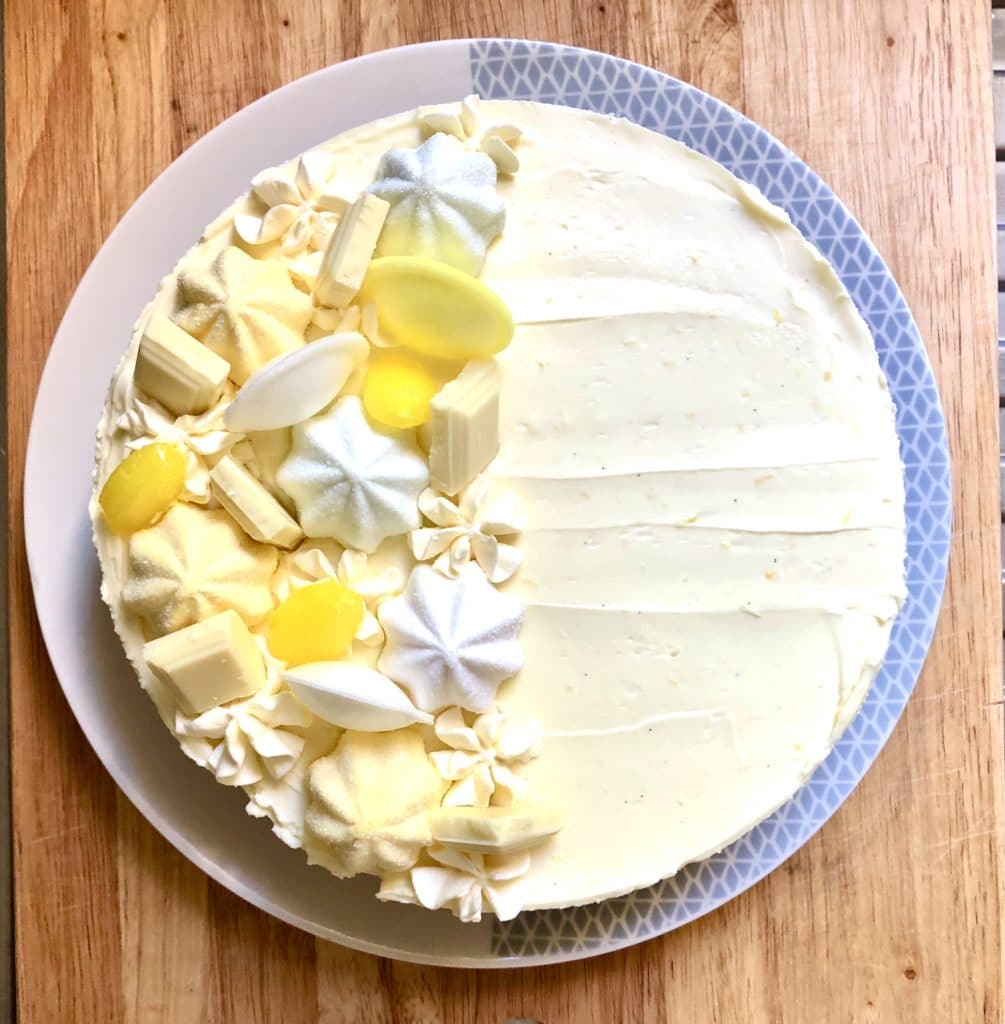 lemon white chocolate cheesecake
