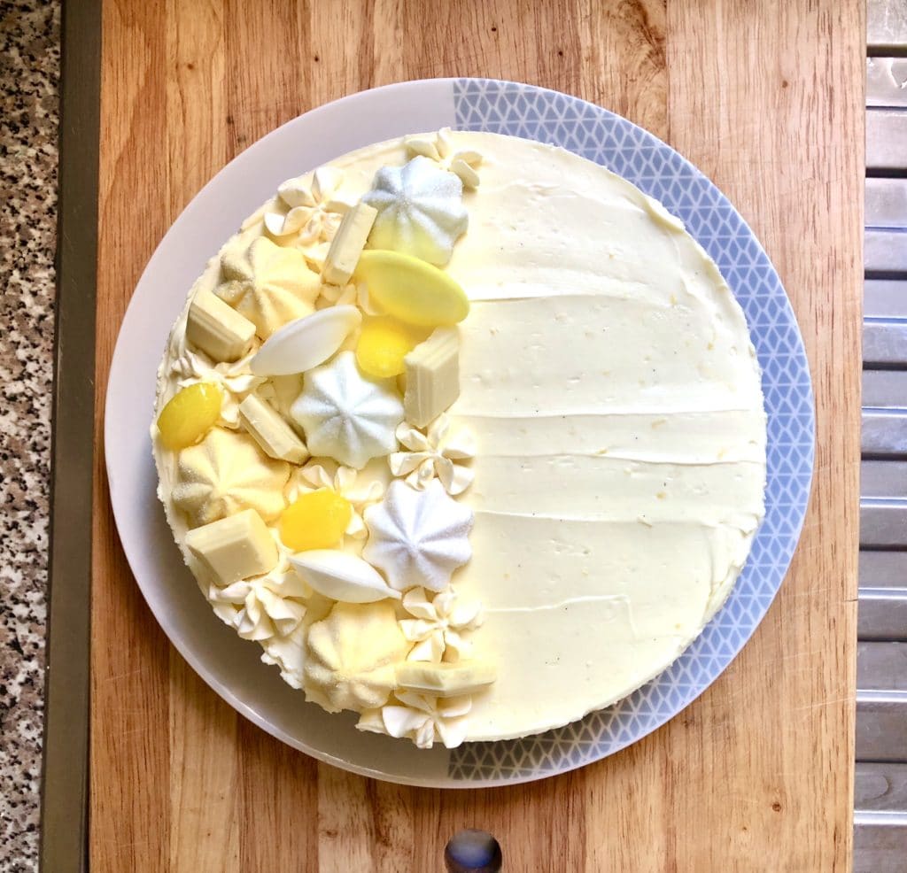 lemon white chocolate cheesecake