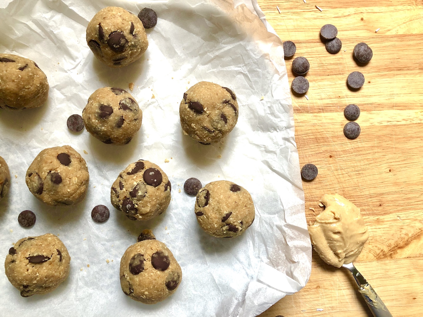 healthy peanut butter cookie dough bites