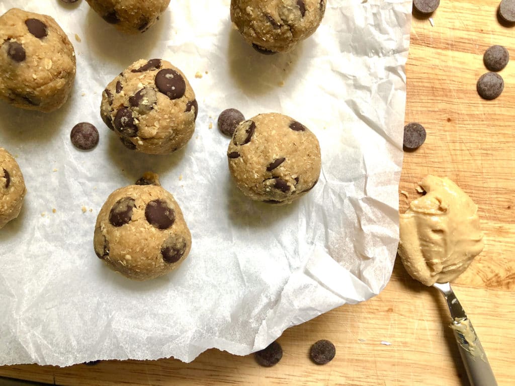 healthy peanut butter cookie dough bites