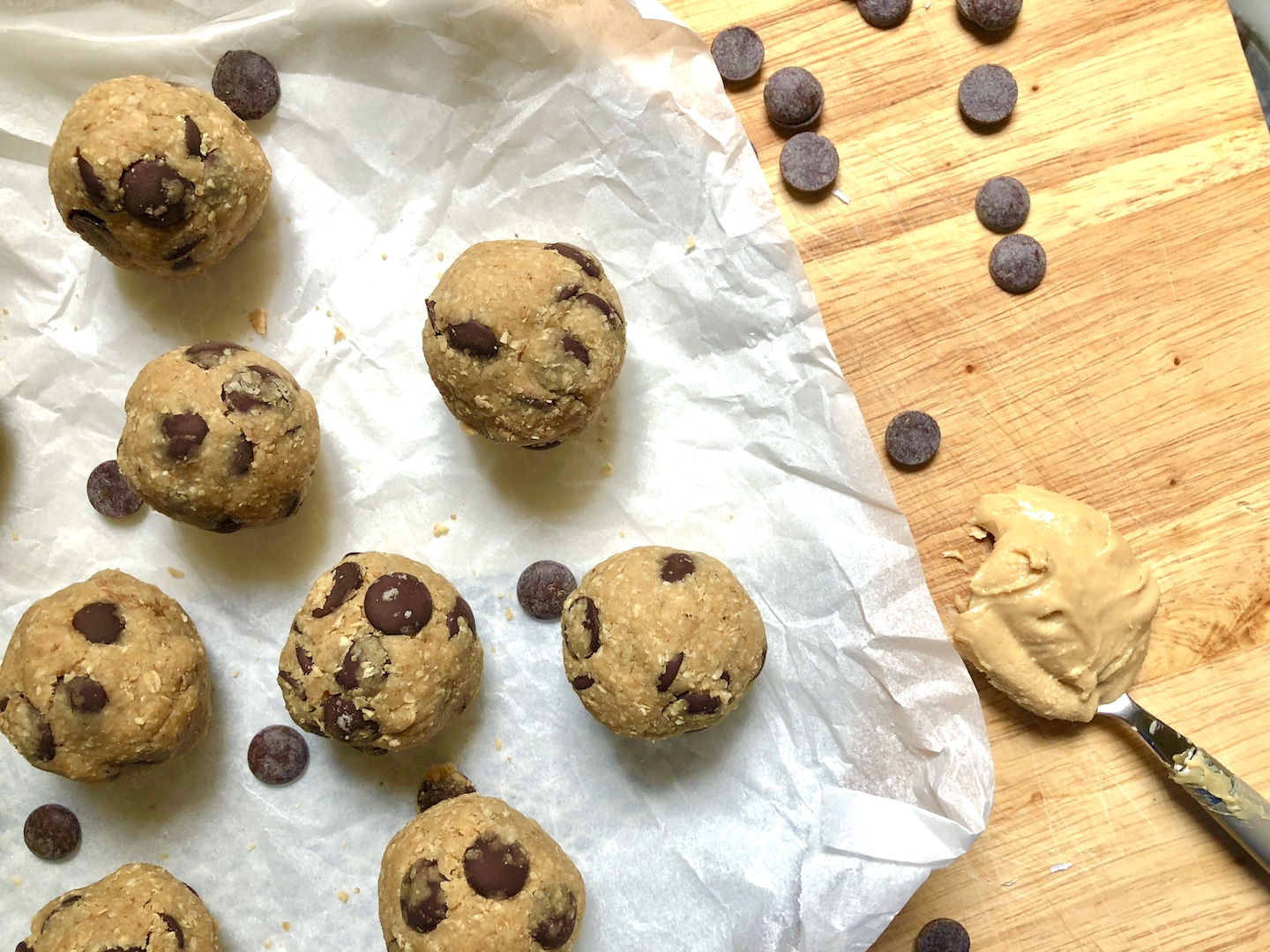 healthy peanut butter cookie dough bites