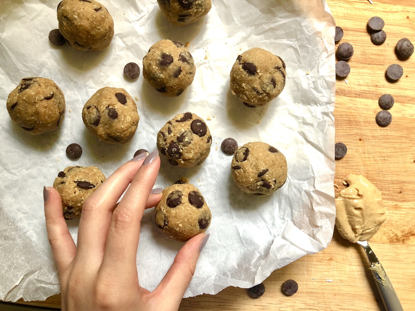 healthy peanut butter cookie dough bites