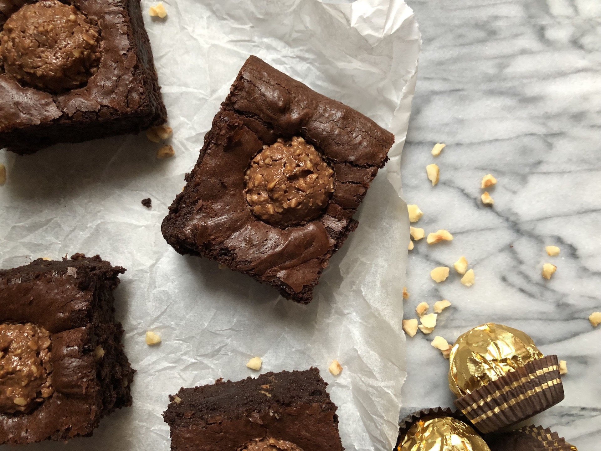 ferrero rocher brownies