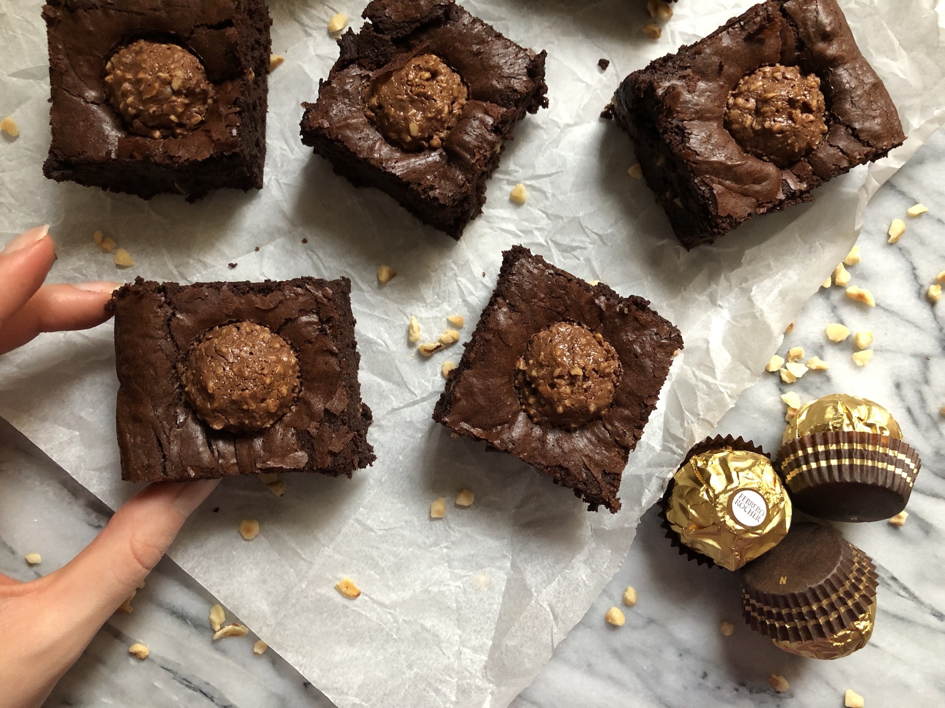 ferrero rocher brownies