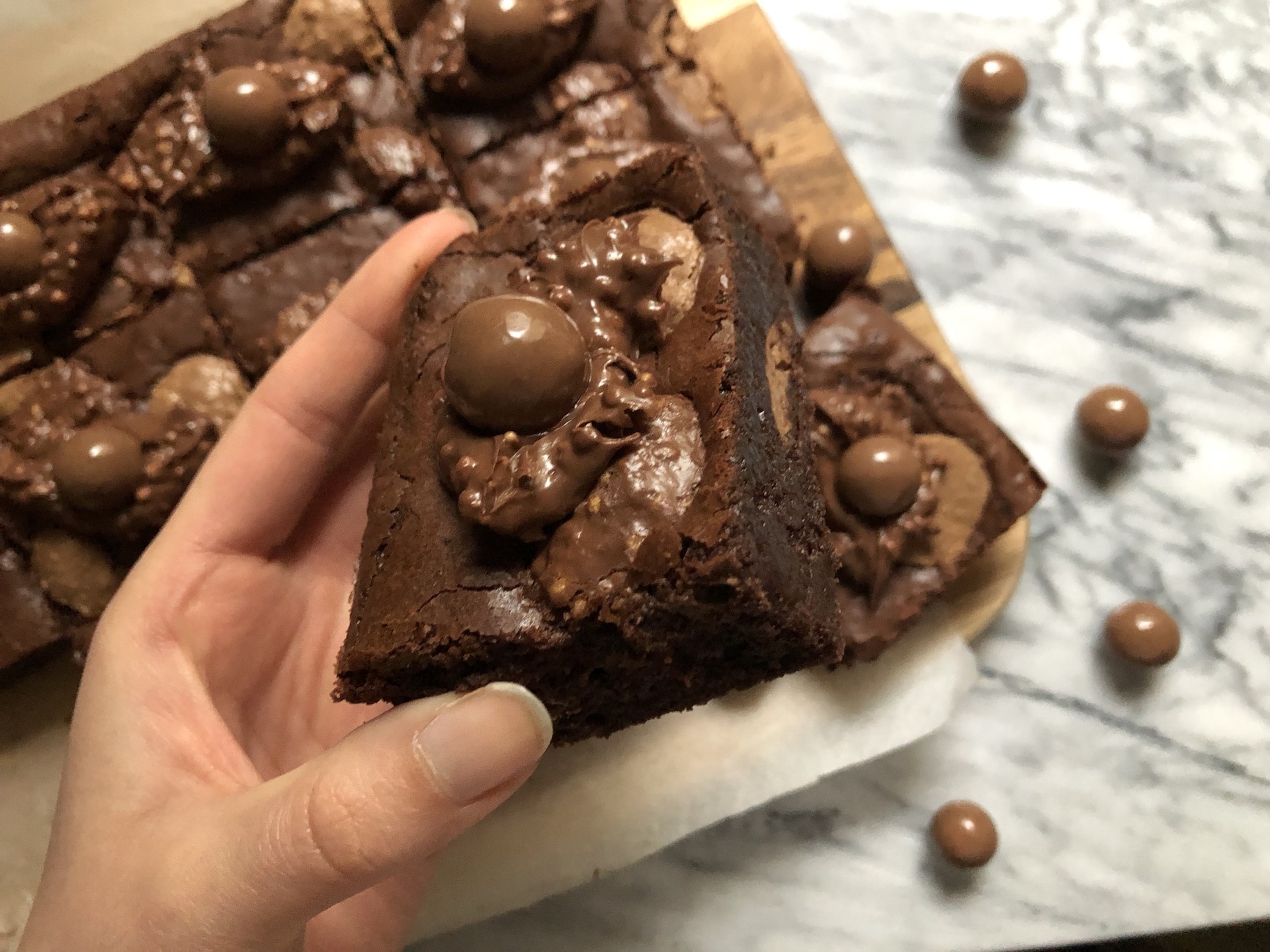 best ever malteser brownies