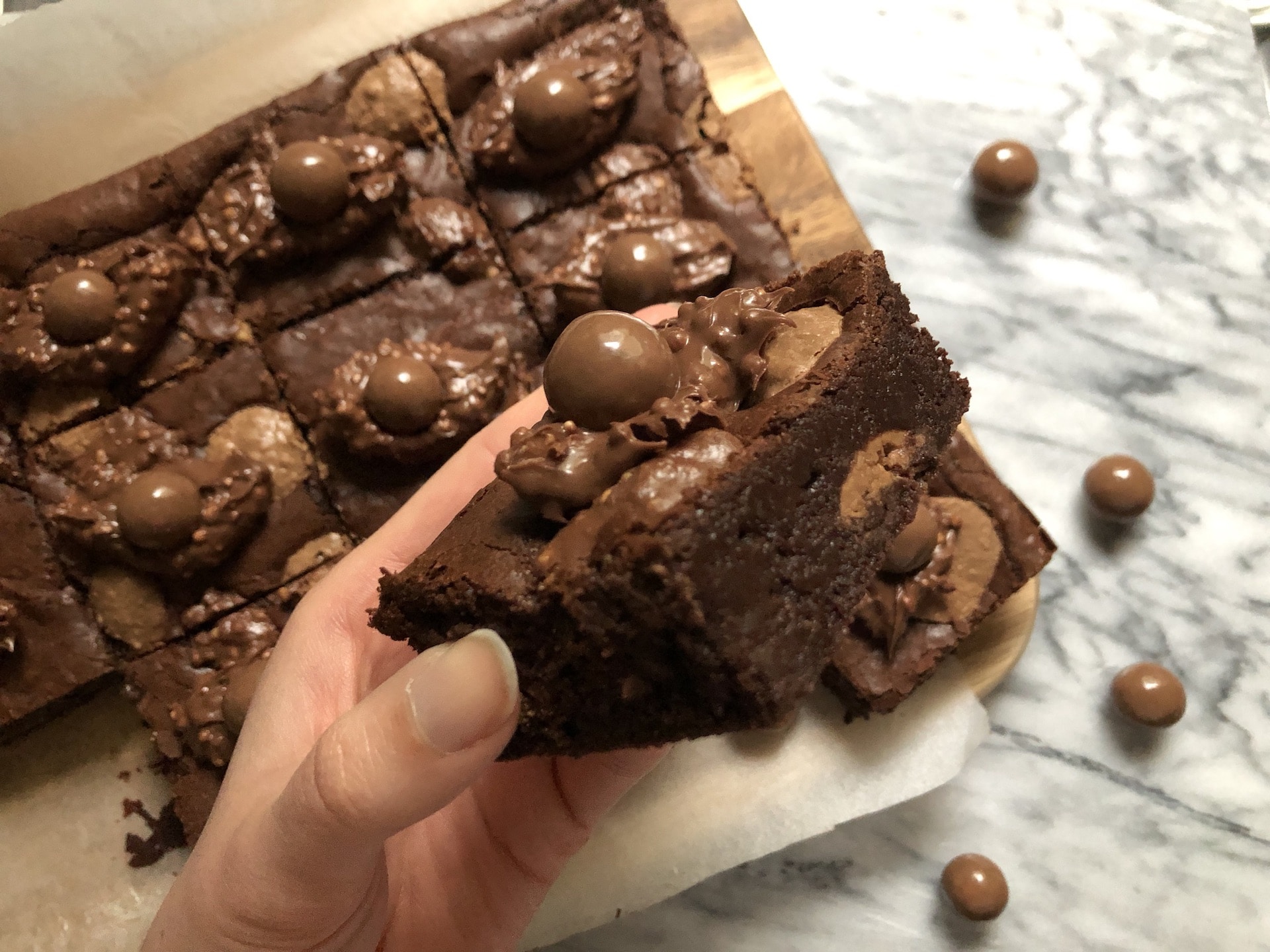 best ever malteser brownies