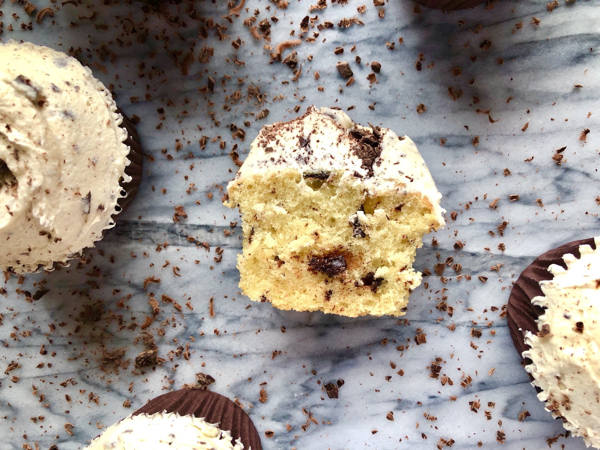 stracciatella cupcakes