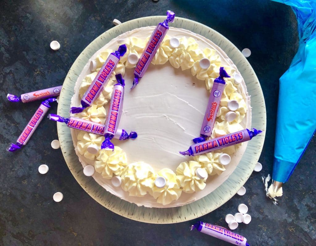 parma violets cheesecake