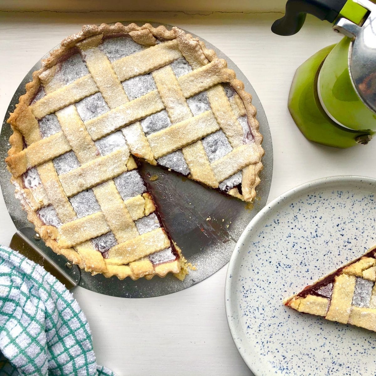 italian strawberry crostata