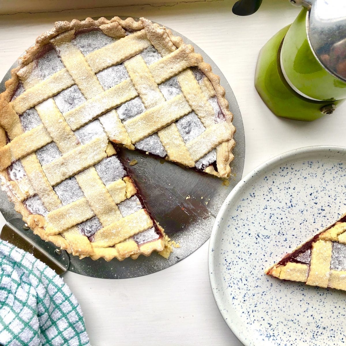 italian strawberry crostata