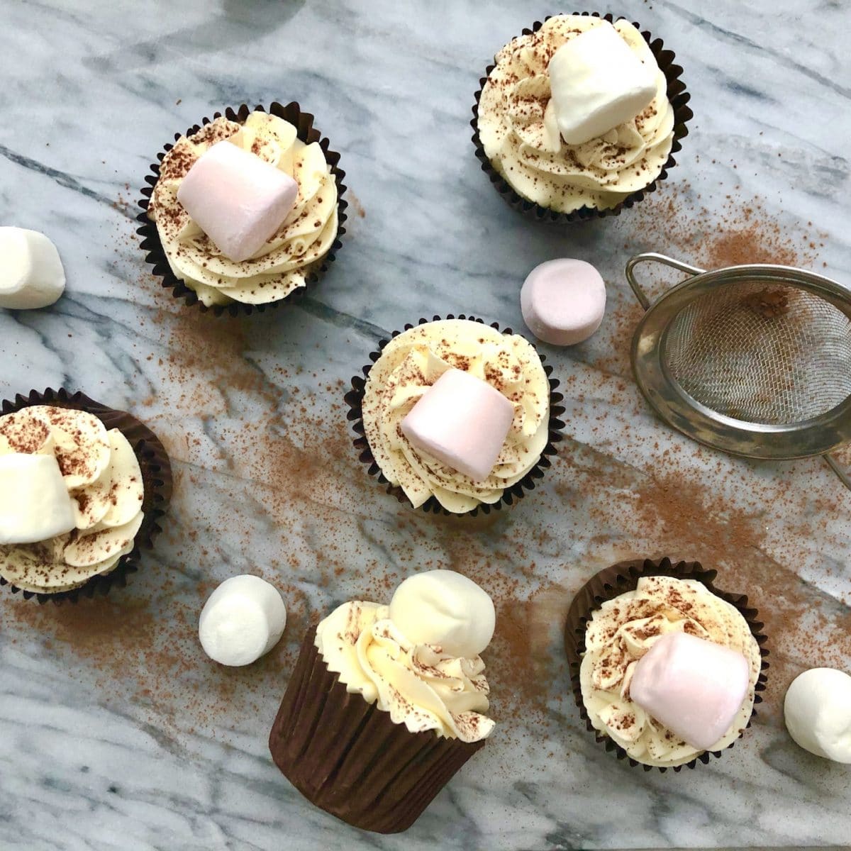 hot chocolate cupcakes