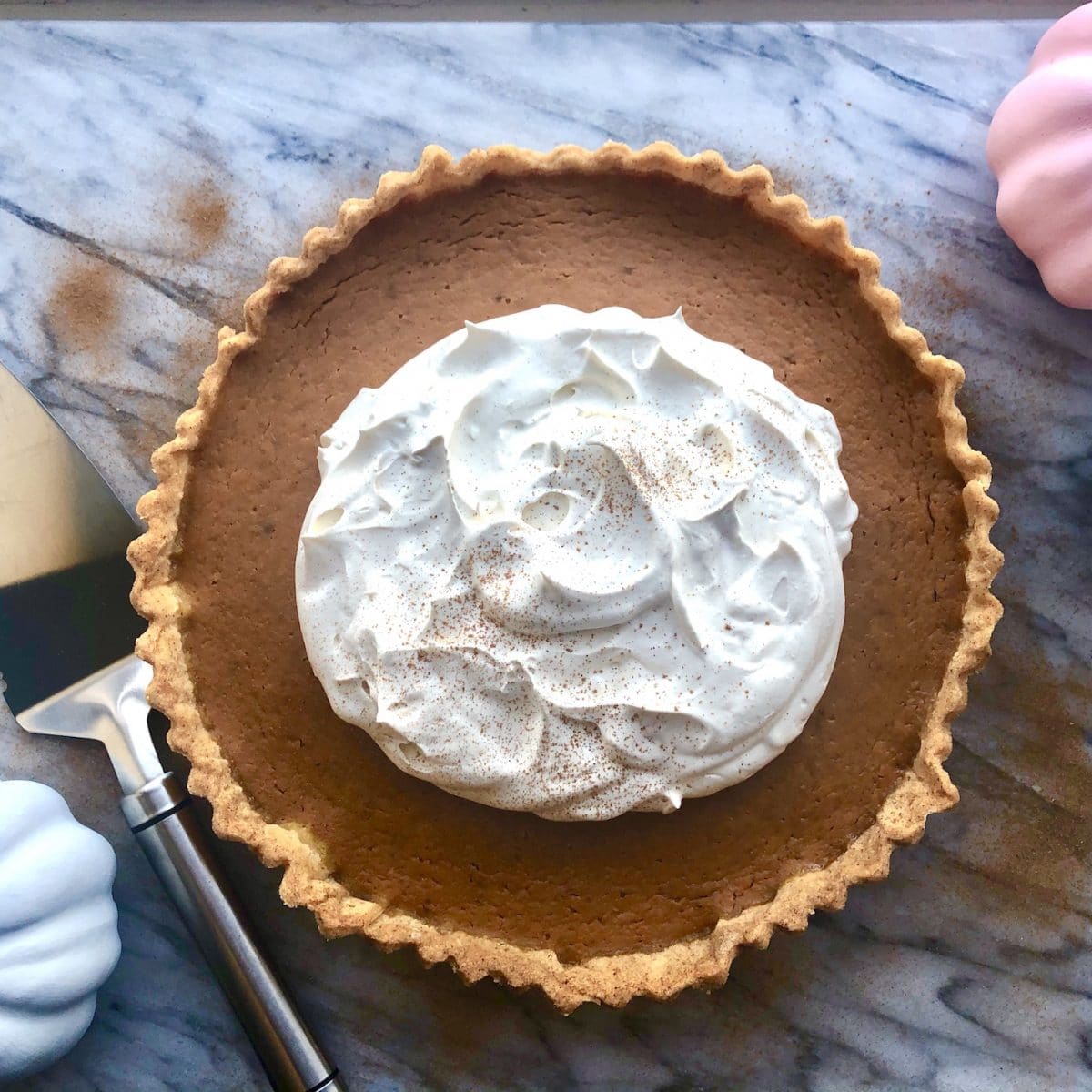 vanilla chai pumpkin pie