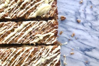 white chocolate peanut butter flapjacks