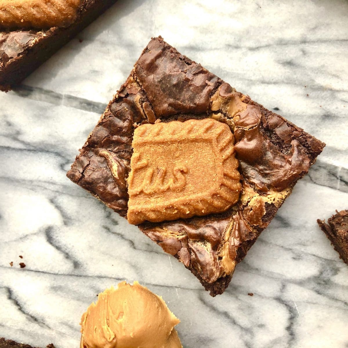 vegan biscoff brownies