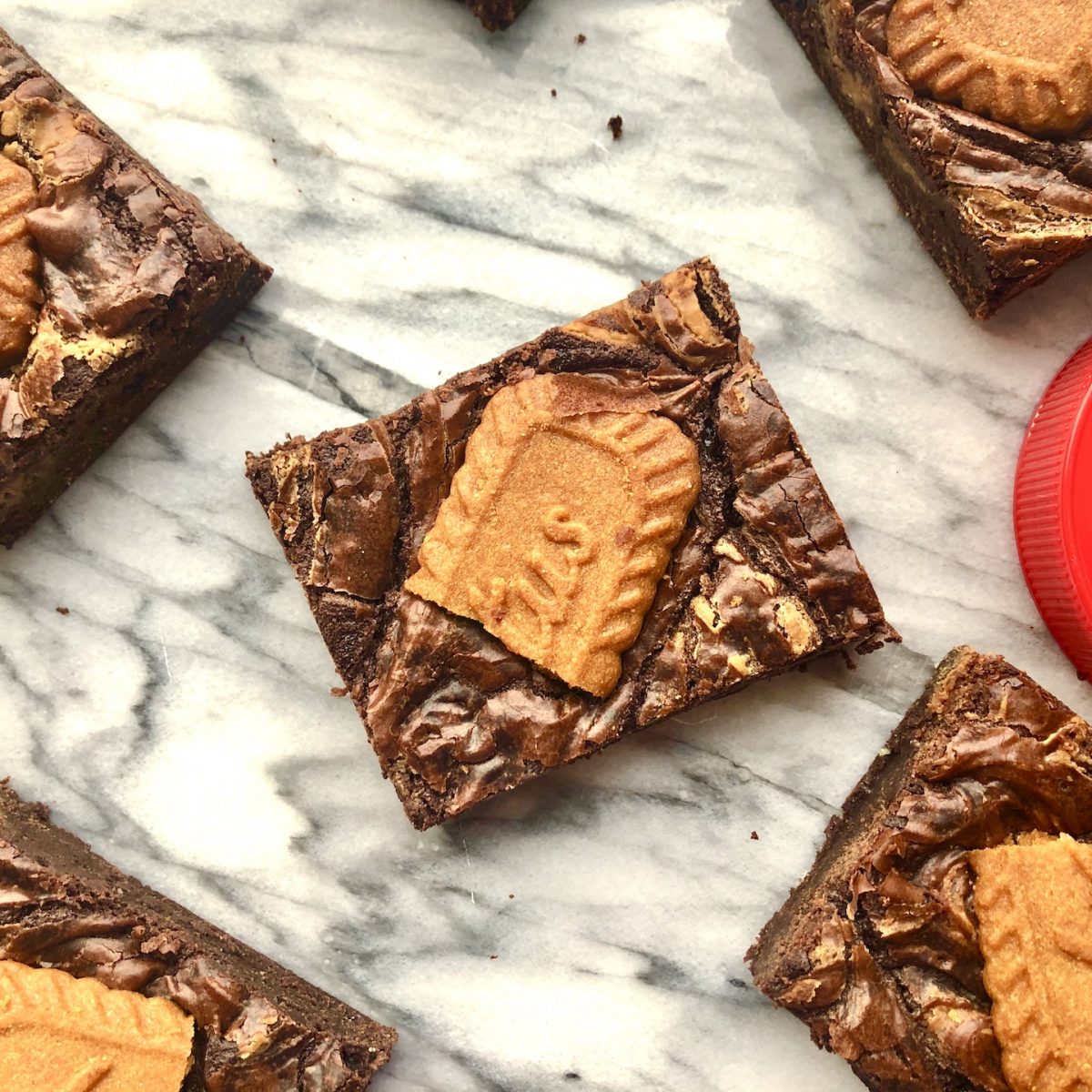 vegan biscoff brownies