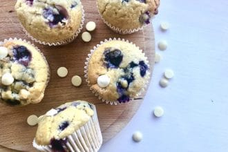 blueberry white chocolate muffins