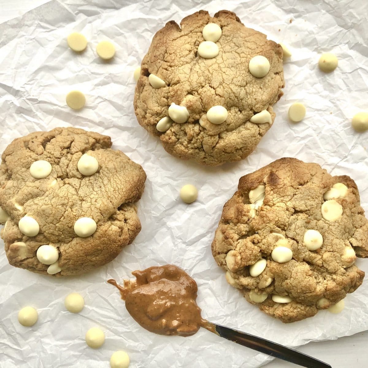 white chocolate peanut butter nyc cookies