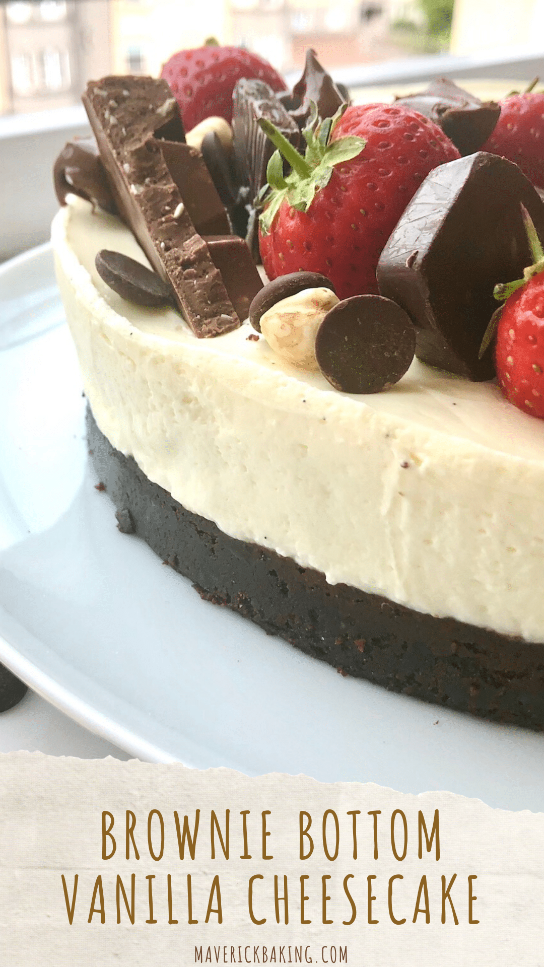 brownie bottom vanilla cheesecake