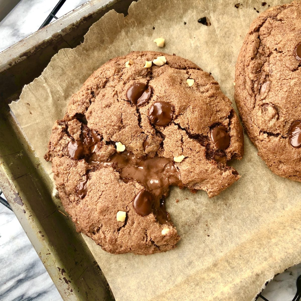 Nutella Stuffed Chocolate NYC Cookies