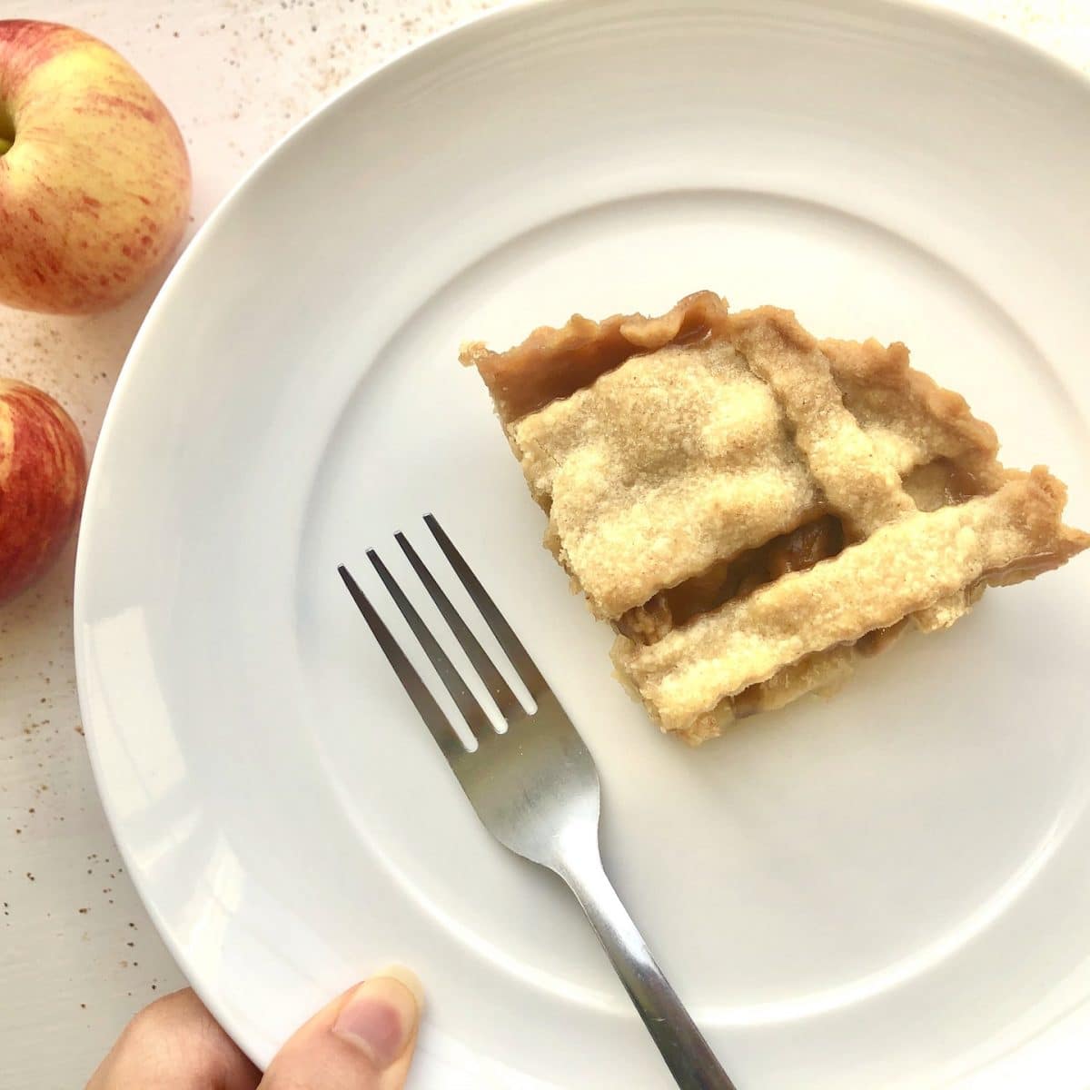 spiced salted caramel apple pie