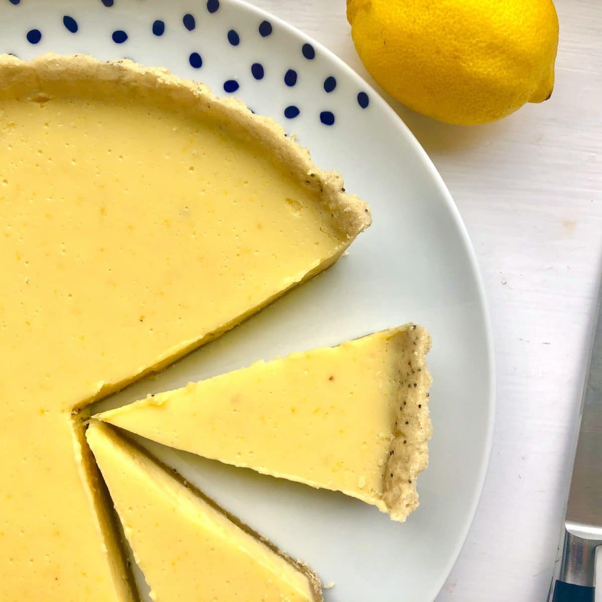 lemon poppy seed tart