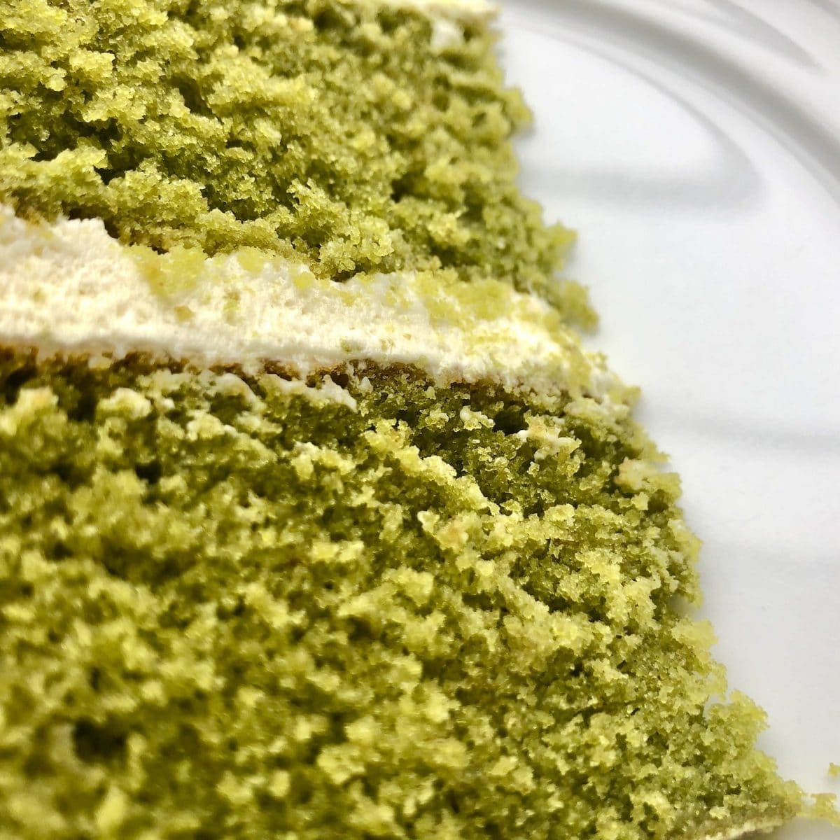 Matcha Cake with White Chocolate and Pistachios