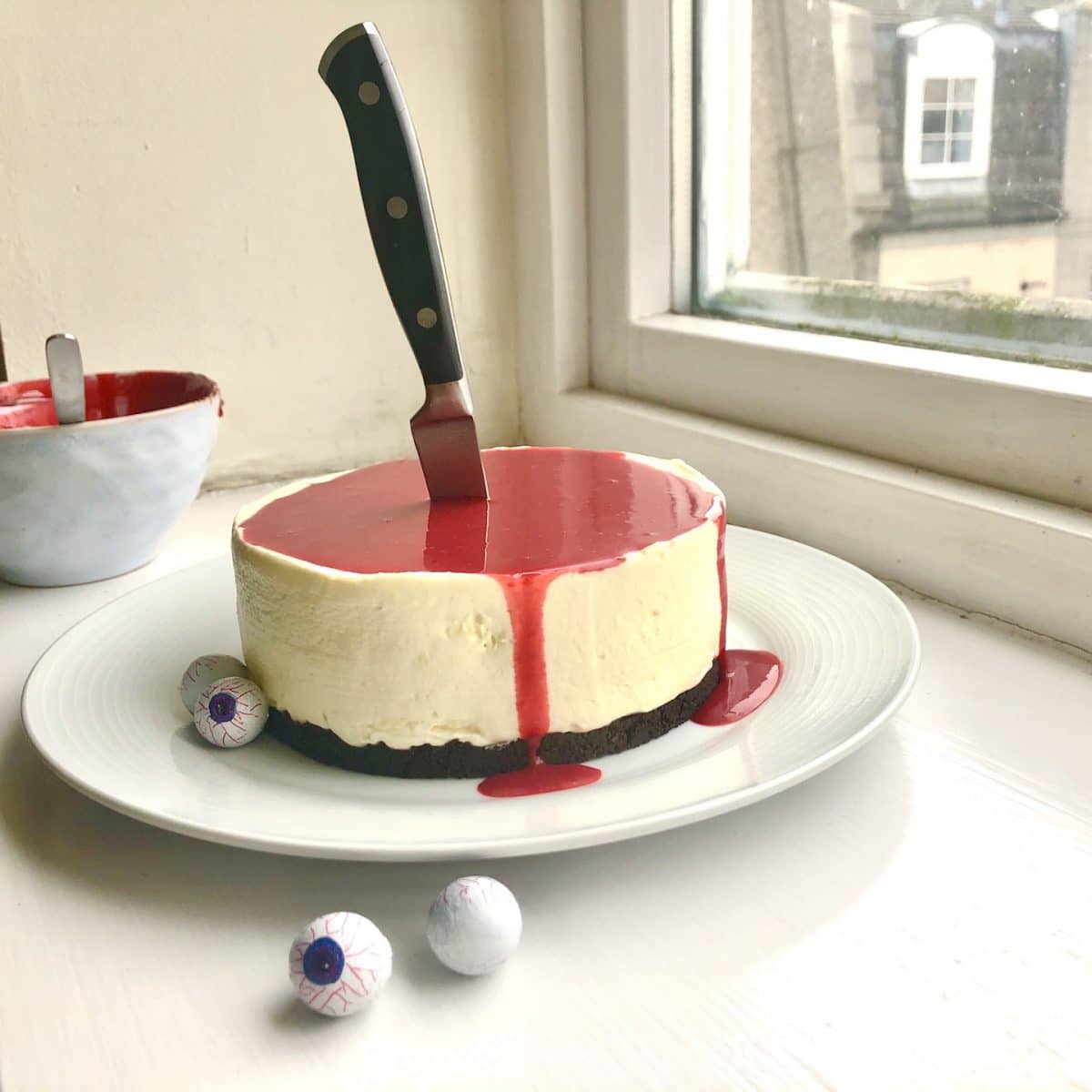 bloody good halloween cheesecake