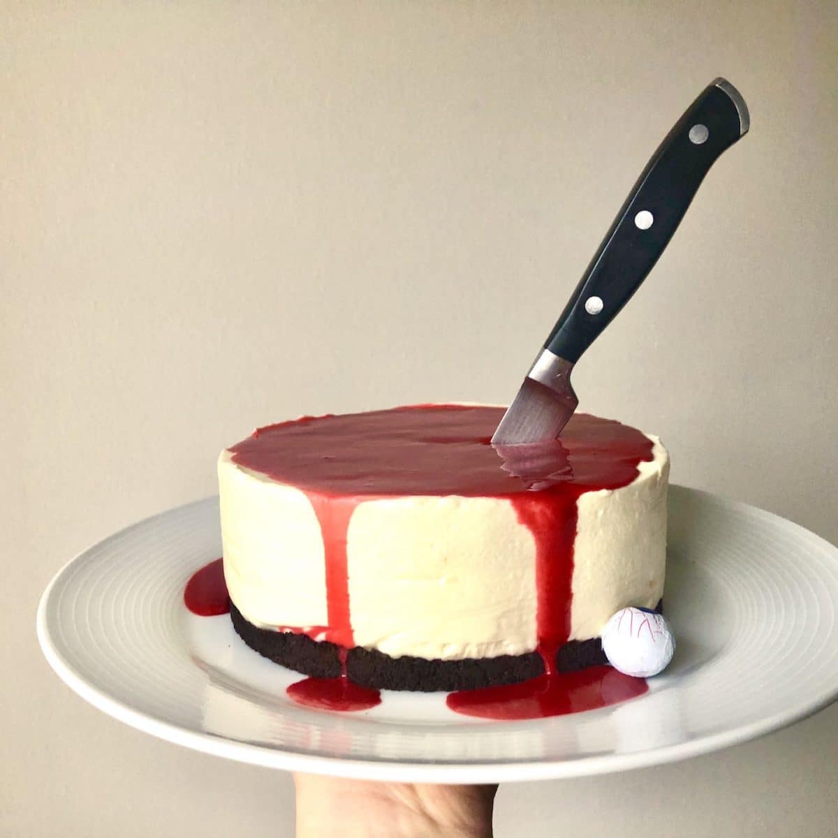 bloody good halloween cheesecake