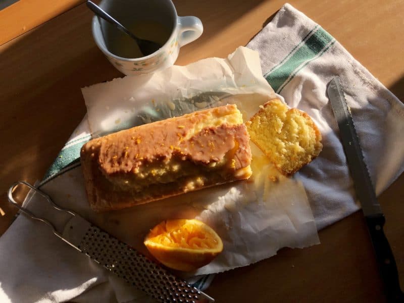 Orange Olive Oil Loaf Cake - vegan cake recipe!