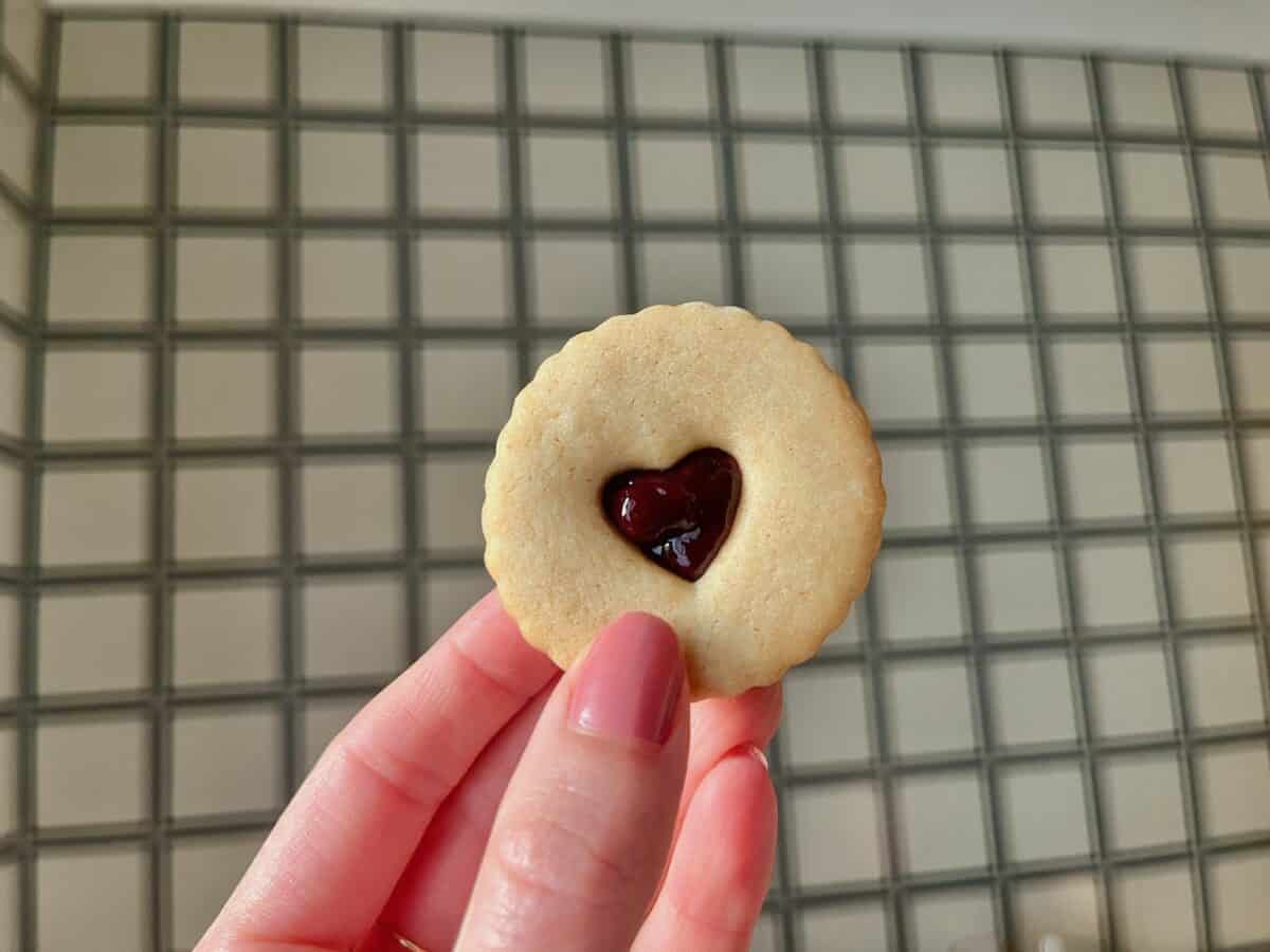 Jam Heart Biscuits Maverick Baking