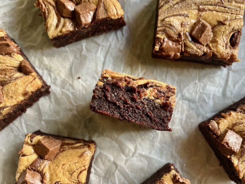 Salted Peanut Butter Brownies