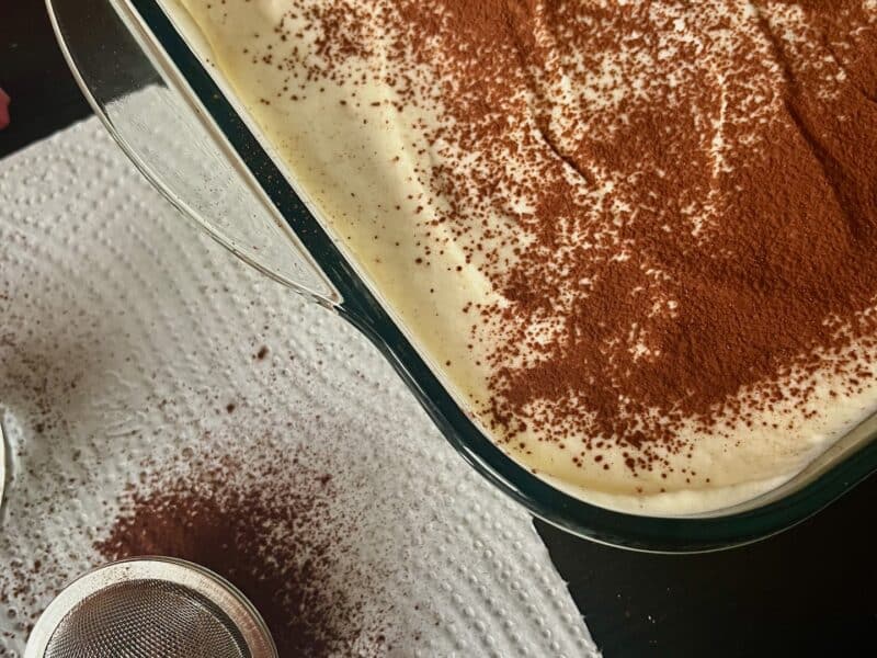 Tiramisu with vanilla and sea salt