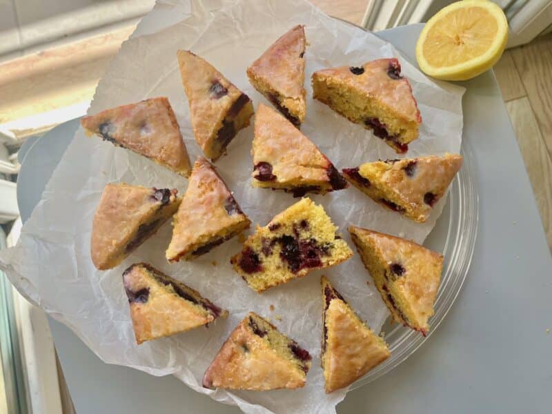 Blueberry Lemon Drizzle Cake